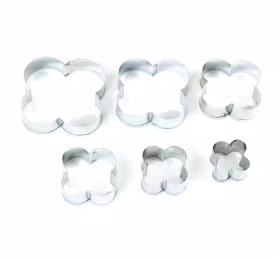 بودکور ست کاتر 6 تايي گل چهار پر 27001