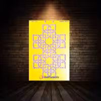 شابلون استنسیل ابعاد 35*25 کد HND 255