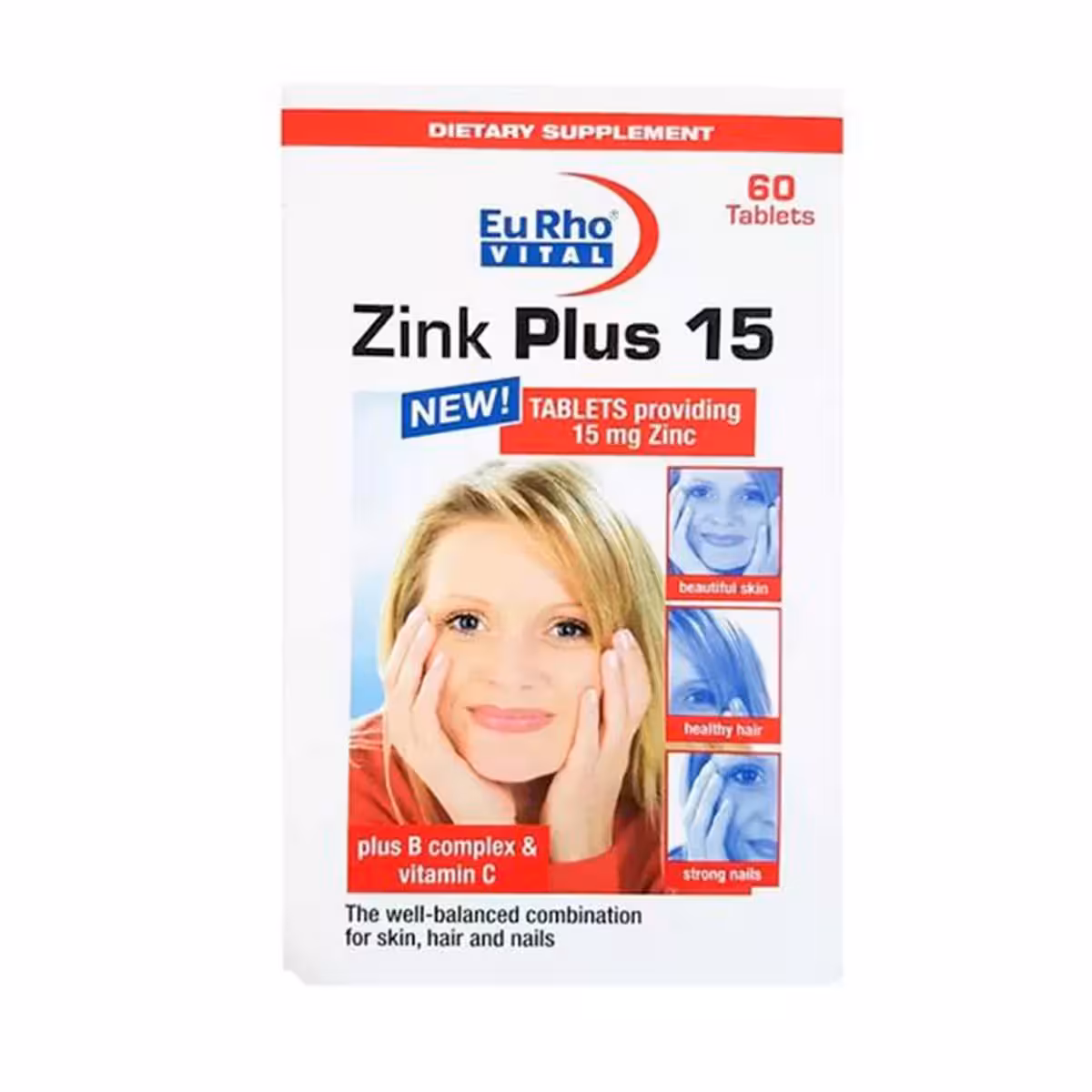 قرص زینک پلاس 15 تعداد 60 عددیوروویتال