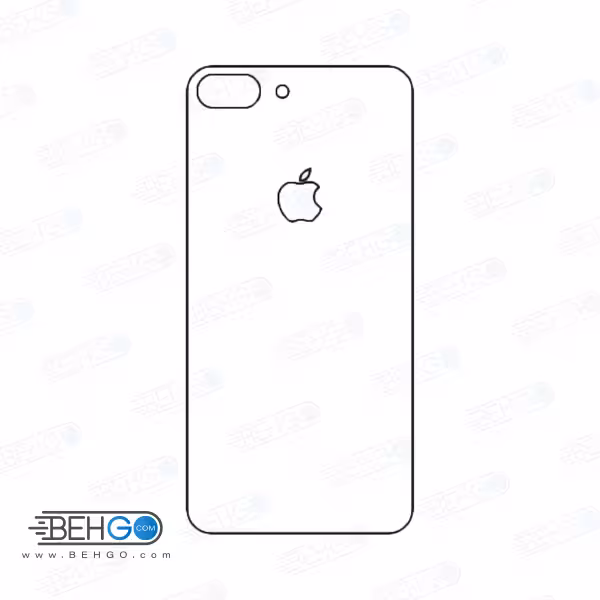 برچسب پشت آیفون 8 پلاس محافظ پشت رنگی و اکلیلی گوشی Apple iphone 8 plus Back Protector