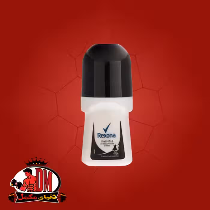 رول ضد تعریق مردانه رکسونا مدل اینویزیبل بلک اند وایت دایموند