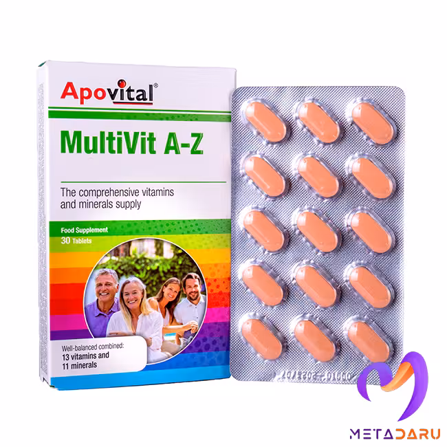 مولتی ویت     MULTIVITAMIN A-Z TAB ( APOVITAL )