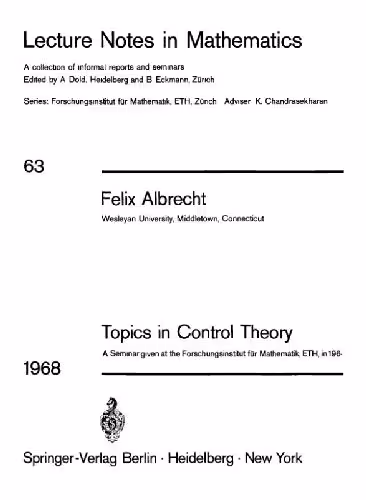 خرید و دانلود نسخه کامل کتاب Topics In Control Theory