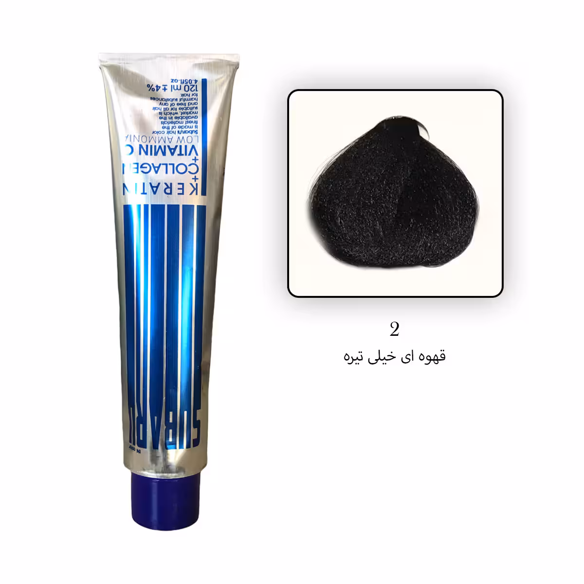 رنگ مو بدون آمونیاک سوبارو2 – قهوه ای خیلی تیره