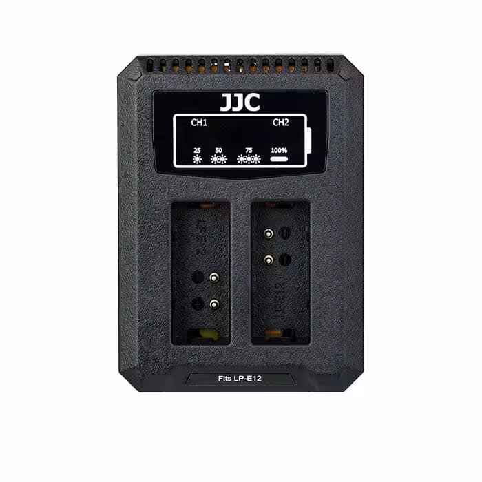 شارژر دوقلو USB باتری دوربین کنون جی جی سی مدل DCH-LPE12