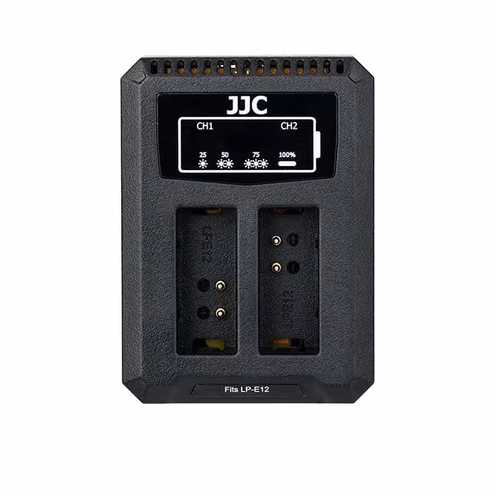 شارژر دوقلو USB باتری دوربین کنون جی جی سی مدل DCH-LPE12