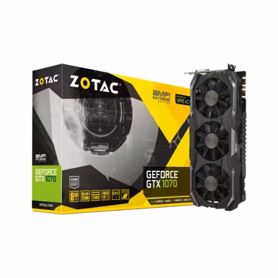 کارت گرافیک زوتک مدل Zotac Geforce GTX 1070 AMP Extreme Edition 8GB