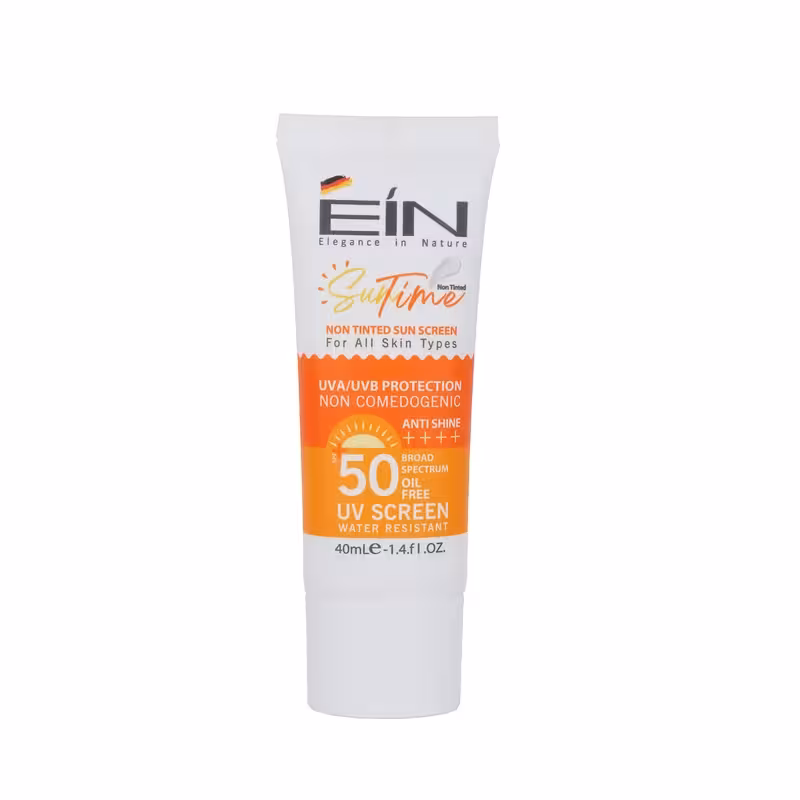 کرم ضدآفتاب SPF50 بی رنگ ای آی ان مناسب انواع پوست (40 میل)