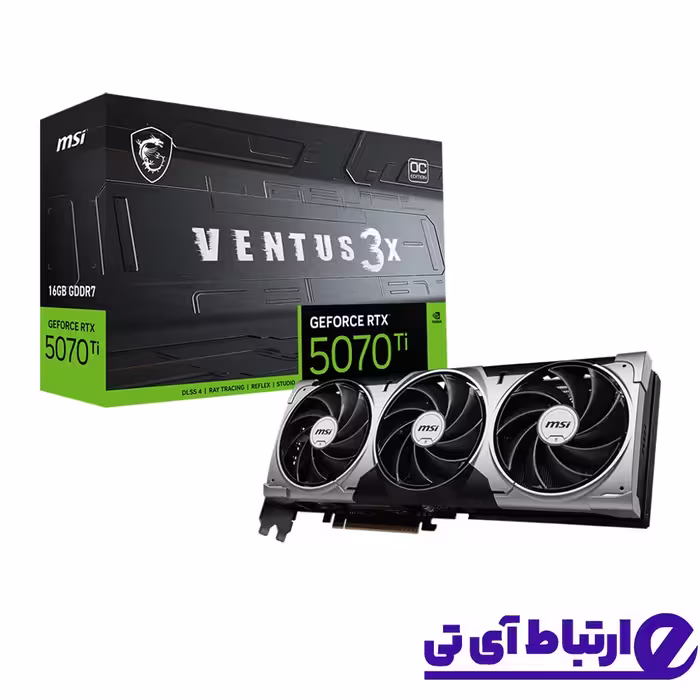 کارت گرافیک ام‌اس‌آی MSI GeForce RTX 5070 Ti 16GB VENTUS 3X OC