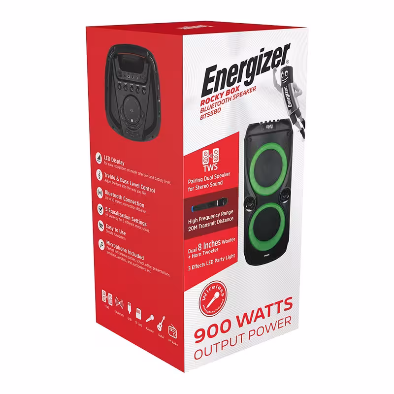 اسپیکر بلوتوثی قابل حمل انرجایزر مدل 580 ا Energizer