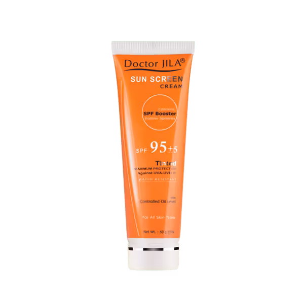 کرم ضد آفتاب رنگی SPF95 دکتر ژیلا Doctor Jila Sunscreen Cream SPF95(TINTED)