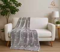 پتو مسافرتی دونفره شبنما مدل خورشید رنگبندی