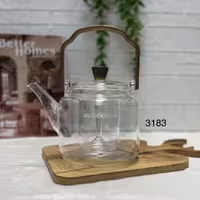 قوری پیرکس 2 فیلتره دسته چوبی 1000 سی‌سی