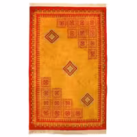 فرش دستبافت یلمه نارنجی رنگ