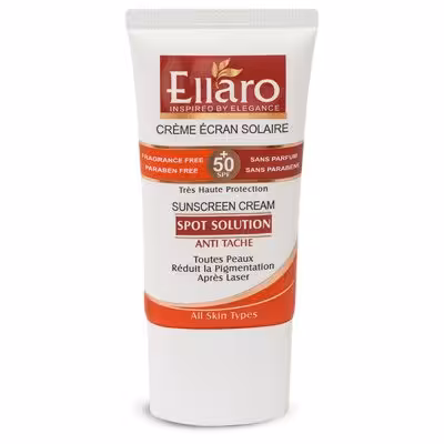 کرم ضد آفتاب SPF50 مناسب پوست دارای لک الارو ELLARO