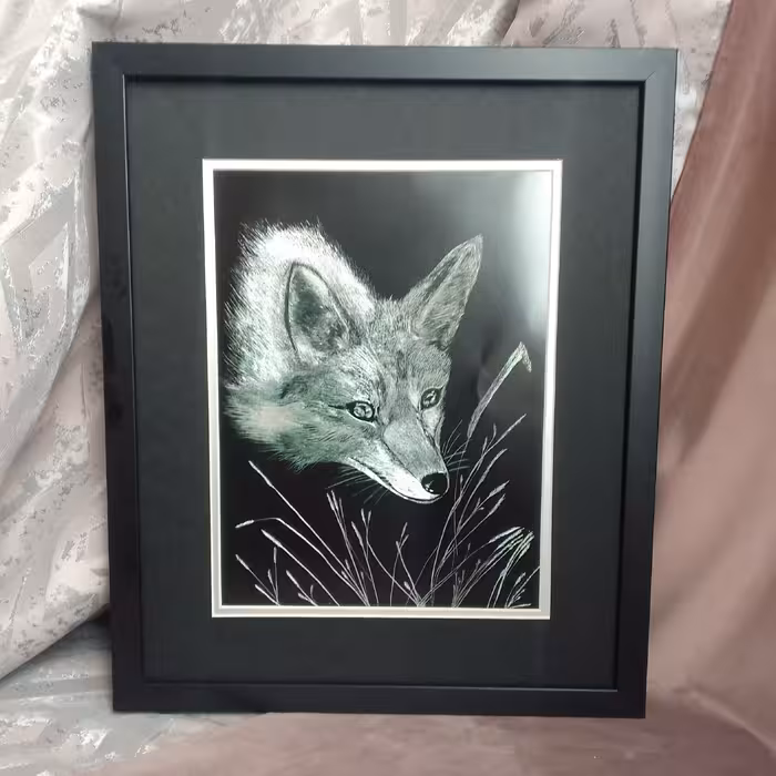 تابلو اسکراچ بورد طرح روباه