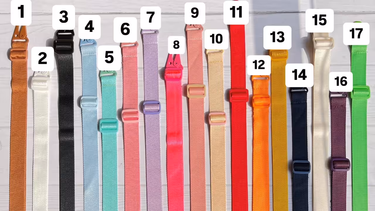 بند دو قلاب رنگی