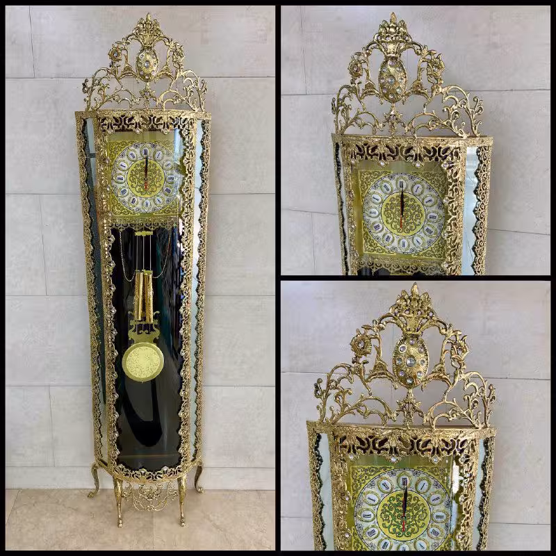 ساعت ایستاده برنزی تسمه باقری