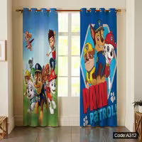 پرده پانچی مخمل چاپی پسرانه کد a 312