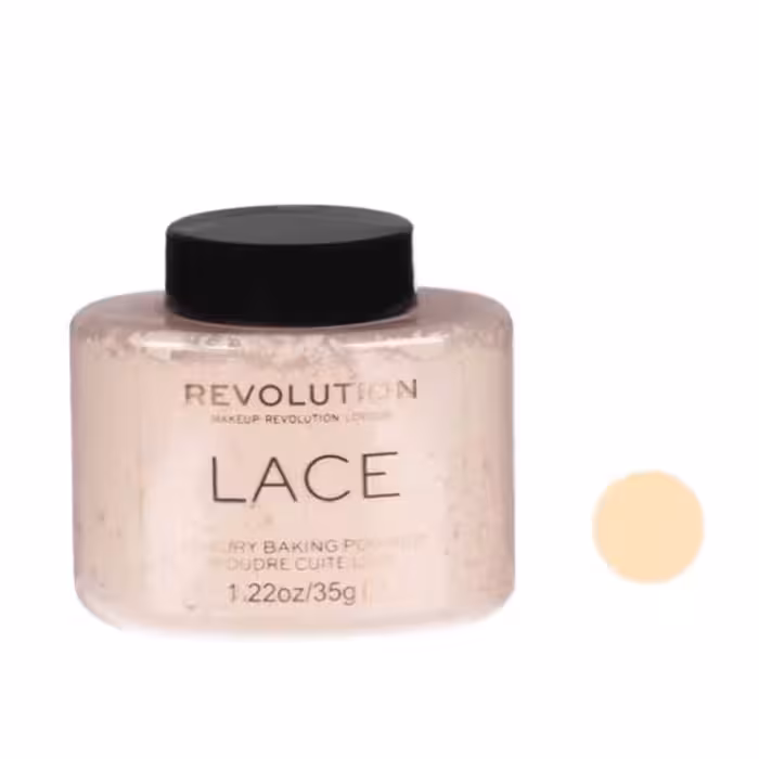 پودر میکاپ بیک (تثبیت کننده) لیس رولوشن Revolution London Baking Powder Lace Powder for Women 32g • خوش آرا