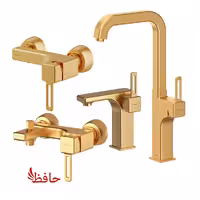 ست شیرالات شودر مدل میشل رنگ طلایی مات