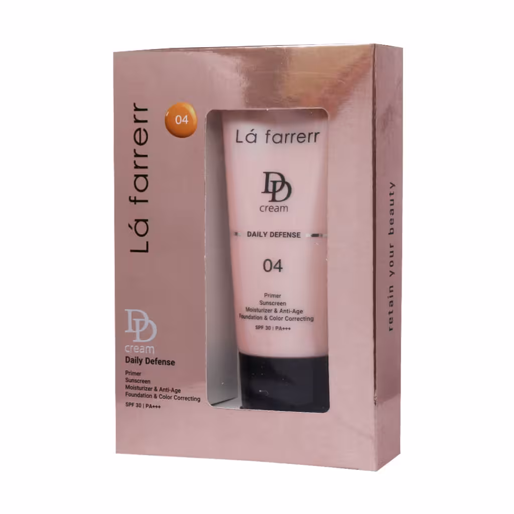 دی دی کرم رنگ 04 (بژ طبیعی) مناسب انواع پوست لافارر 33 میلی لیتر Lafarrerr