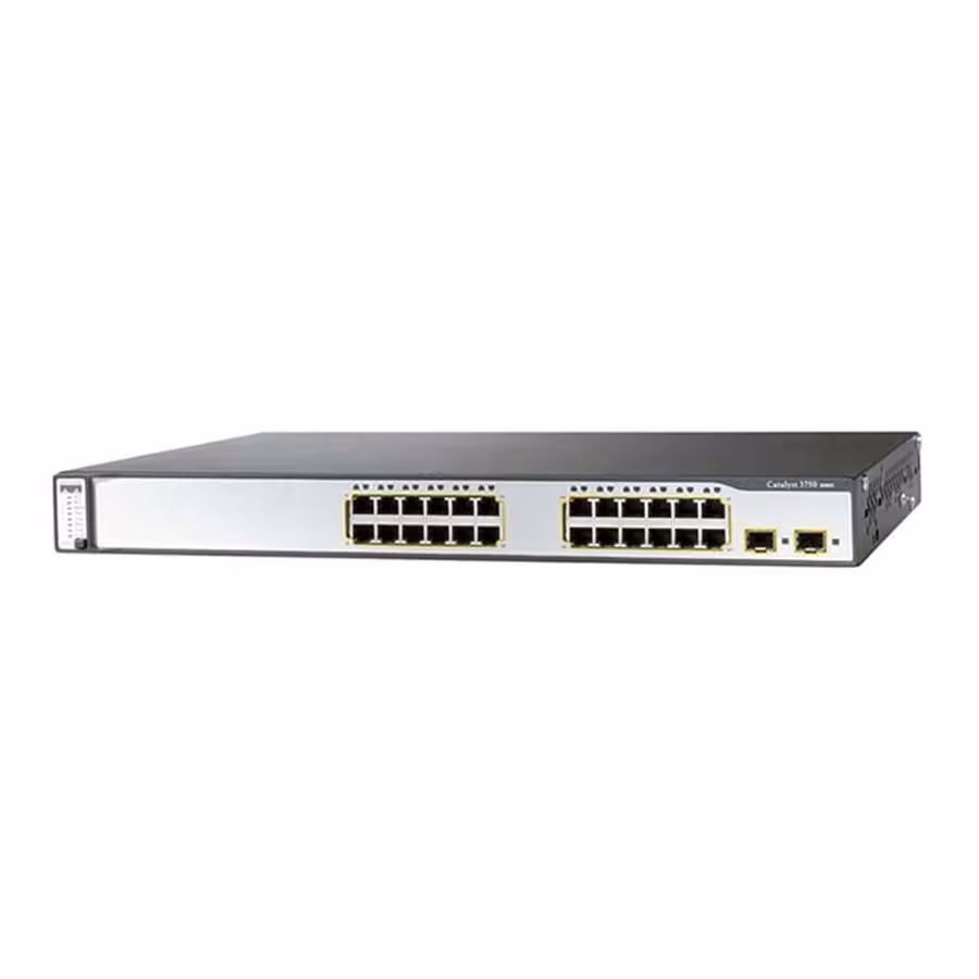 قیمت و خرید سوييچ 24 پورت سیسکو مدل WS-C3750V2-24PS-S | یاس ارتباط