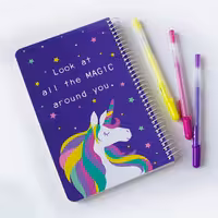 دفتر خط دار یونیکورن بنفش کیچ بوک (KITSCH BOOK)
