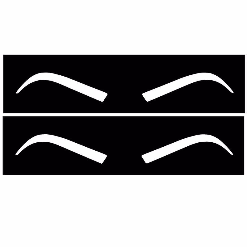 شابلون ابرو کد 127 مجموعه 2 عددی