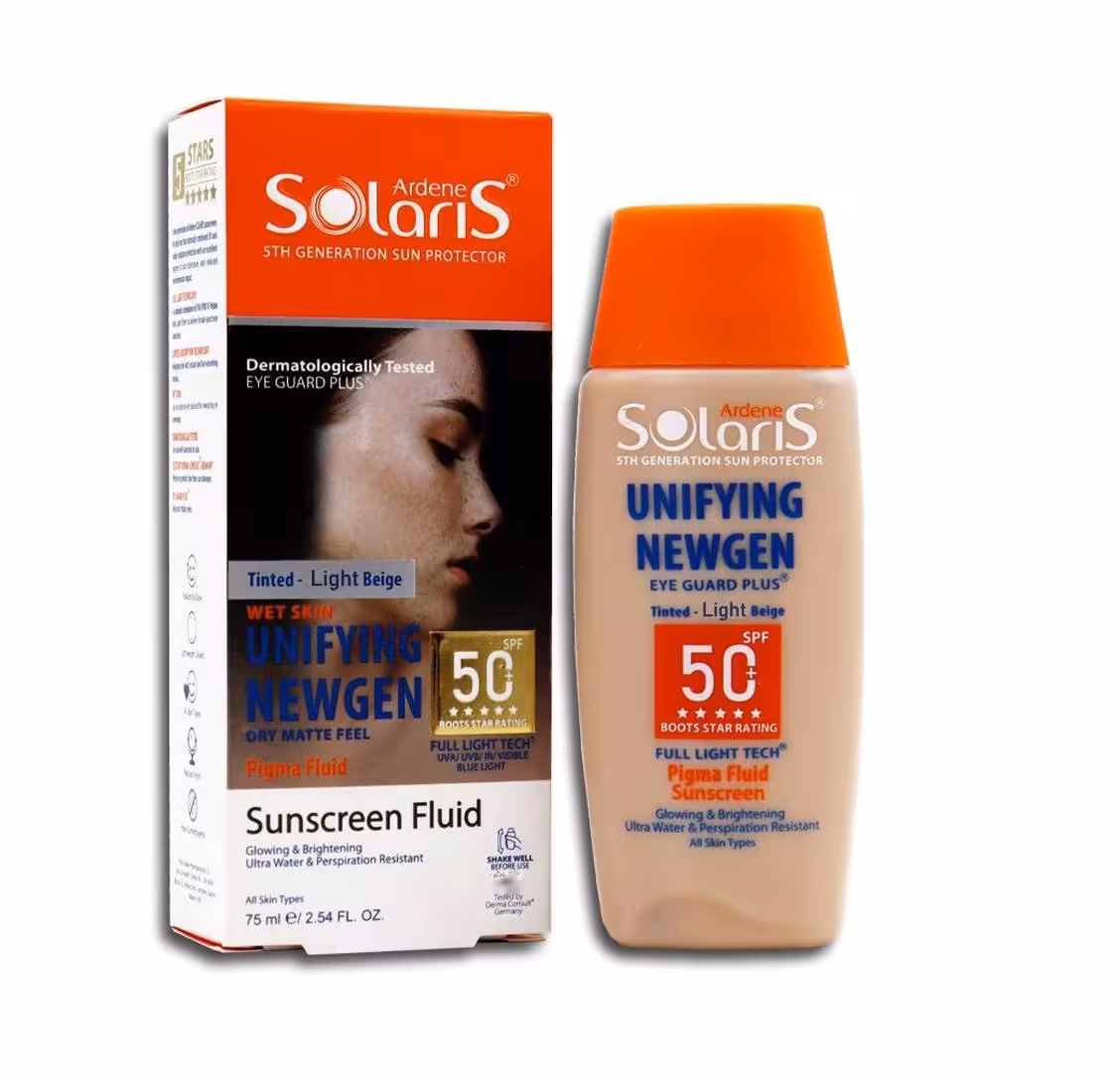 فلوئید ضد آفتاب آردن سولاریس spf50 یونی فایینگ نیوژن 75ml