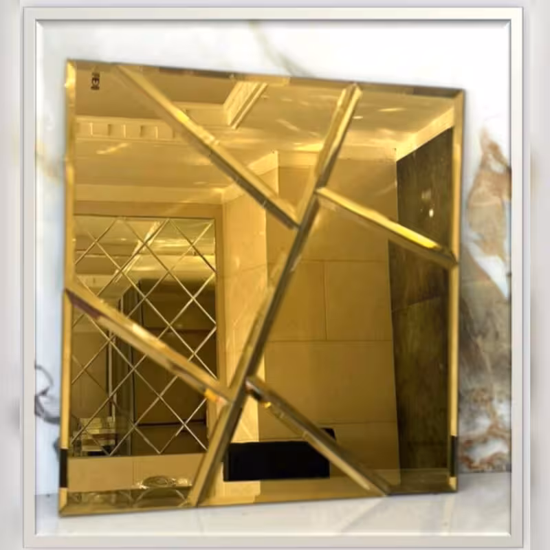 تایل آینه ای شکسته کد T5004،ابعاد30در30 cm پشت چسبدار کاملآ نسوز و ضدآب (پس کرایه)