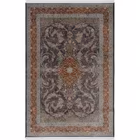 فرش 1500 شانه طرح دستباف 2001158 خزه ای