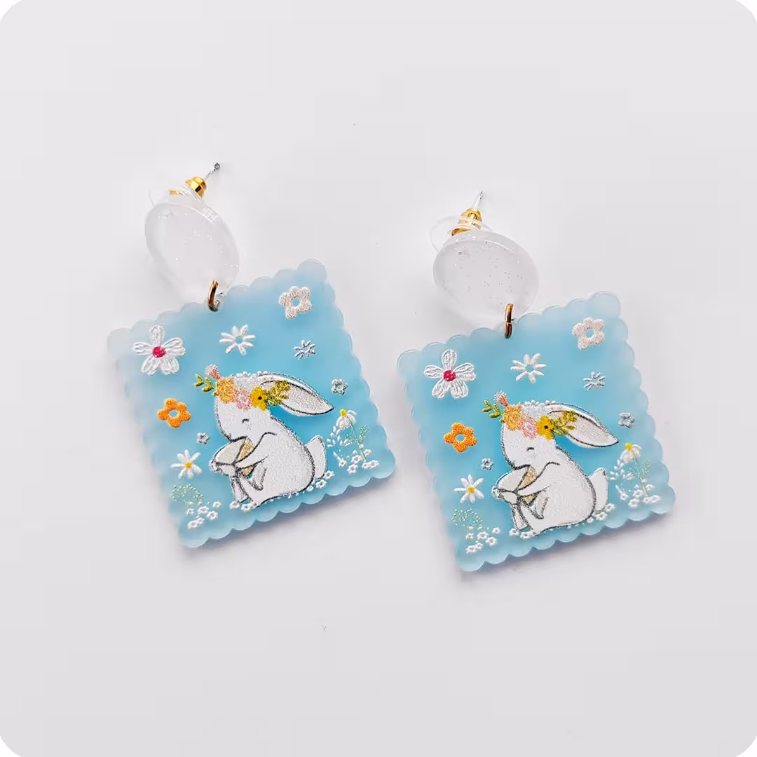 گوشواره خرگوش آبی