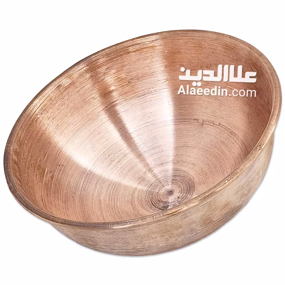 کاسه مسی خام بدون سفید کاری ضخیم سنگین قطر 15