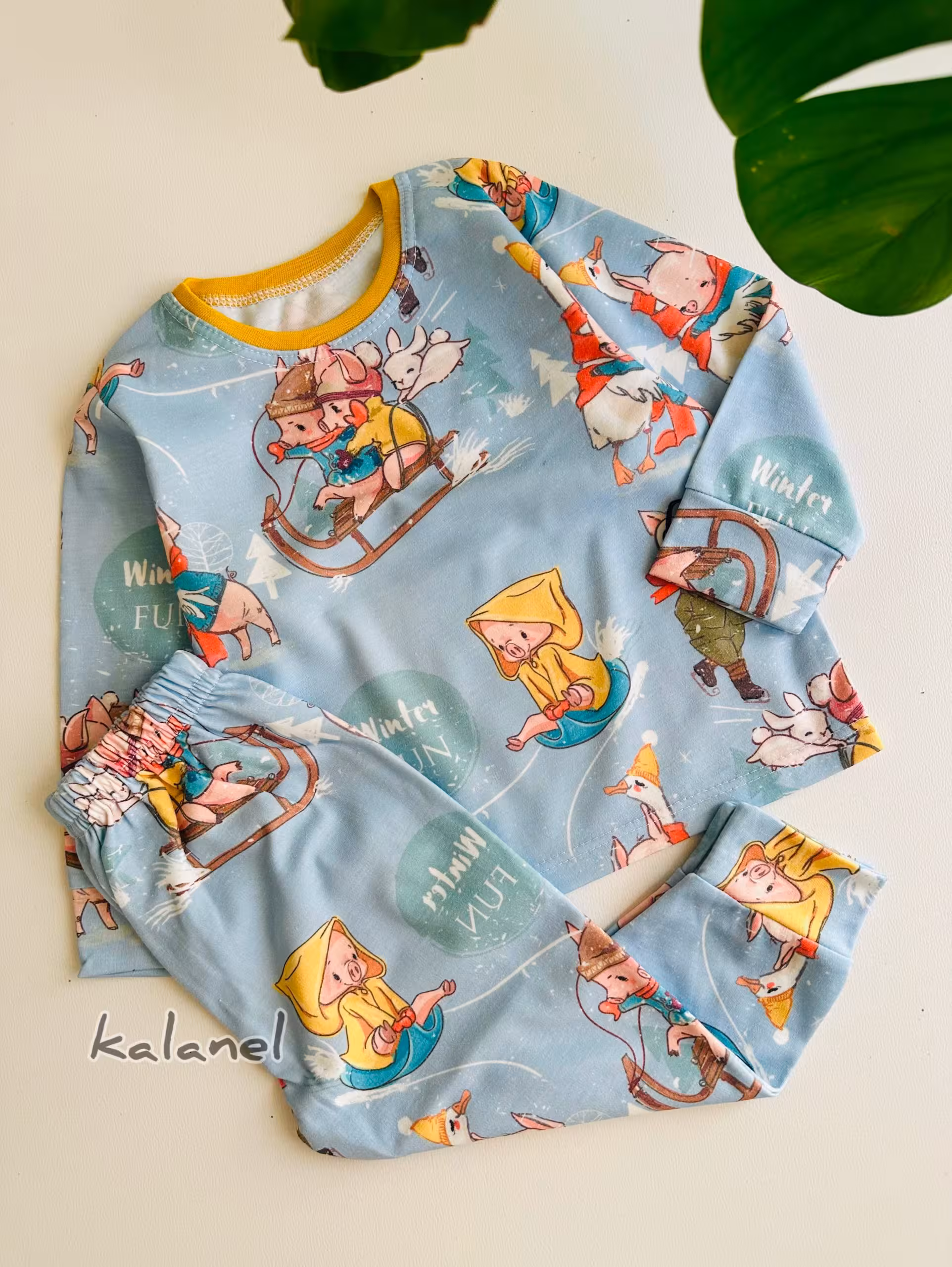 ست آستین بلند و شلوار پیست اسکی