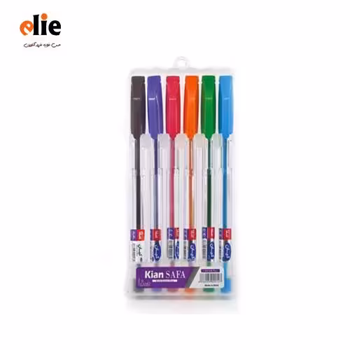 خودکار رنگی کیان ست 6 رنگ