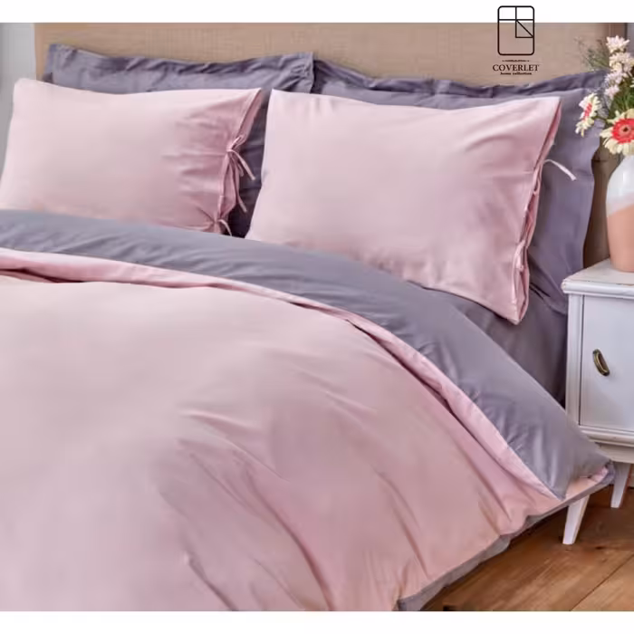 روتختی صورتی طوسی ساده کاوری