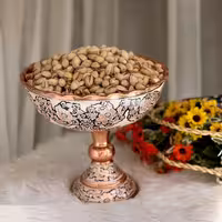 آجیل خوری مسی نقره کوب الماس تراش زنجان (متوسط)