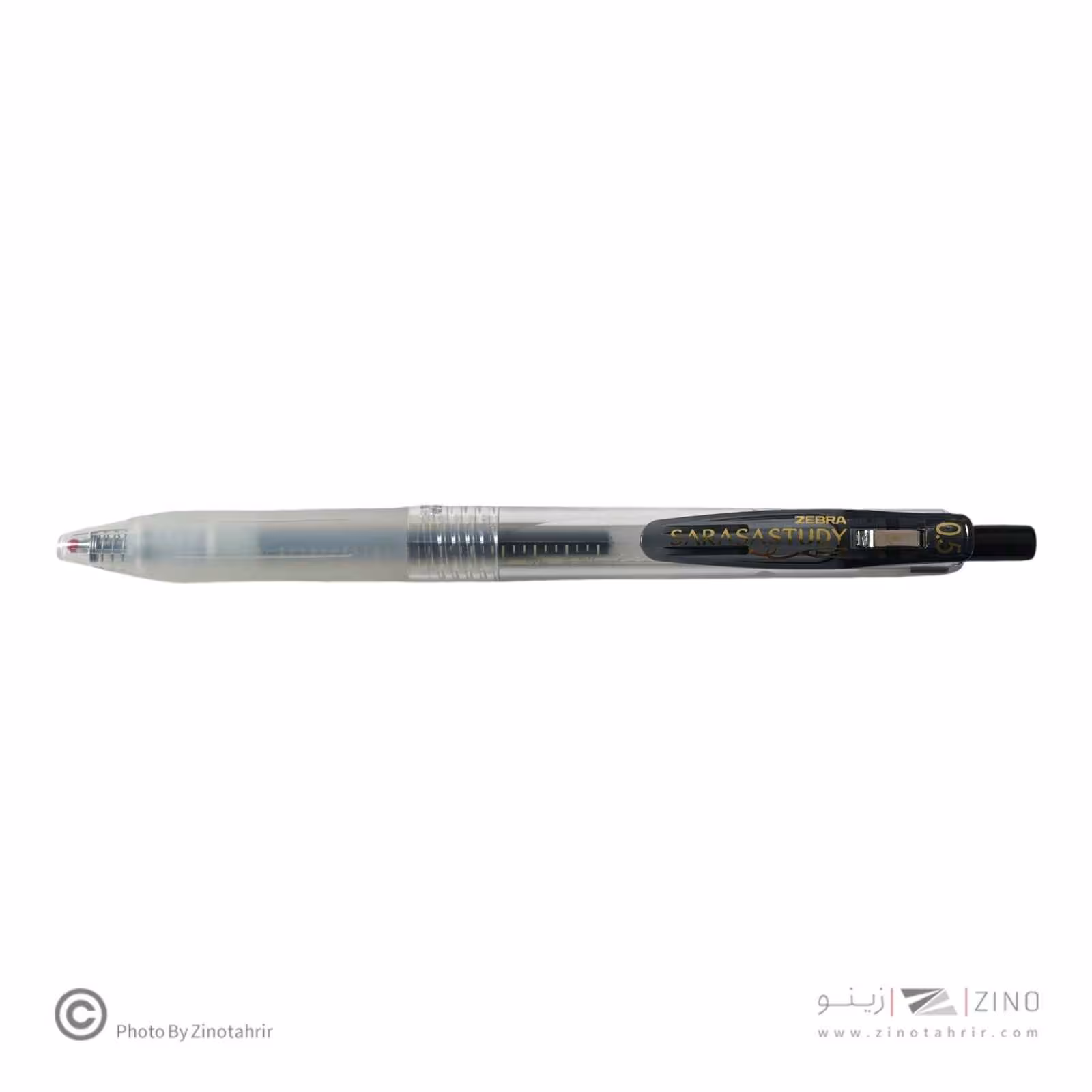 روان نویس فشاری ساراSTUDY مشکی0/5زبرا