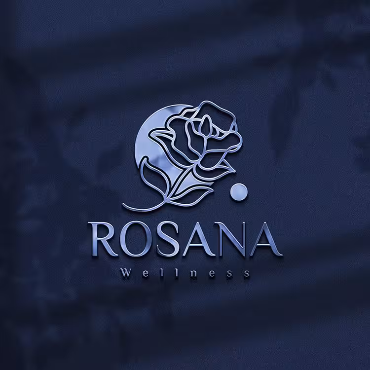 دانلود موکاپ فلزی آبی برای لوگو  قابل ویرایش