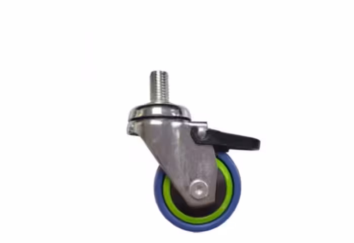 چرخ لوکس پیچی گردان ترمزدار قطر 25 میلی متر