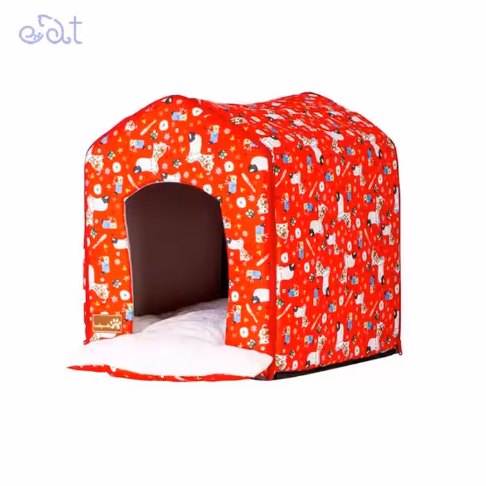 جای خواب سگ و گربه مریلند مدل MerryLand Sweet Home Plus (رنگ قرمز)