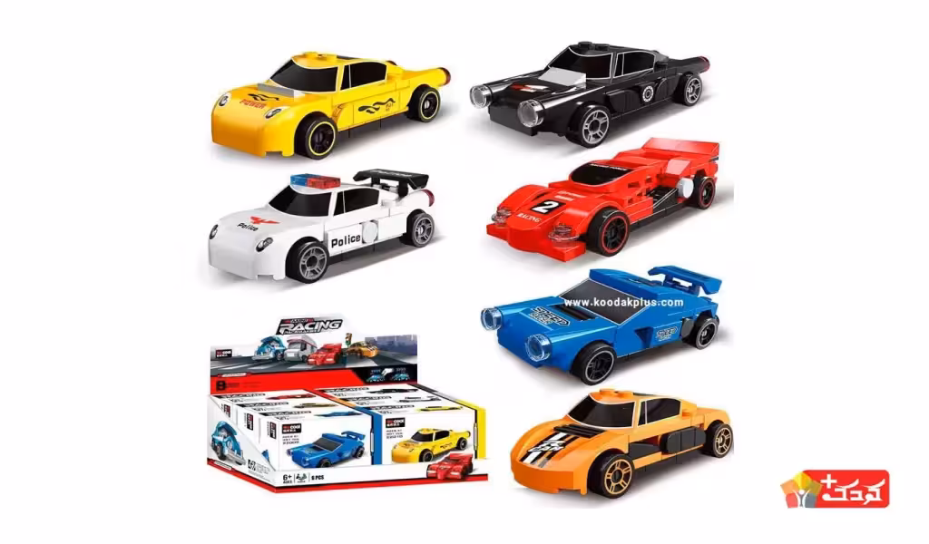 مجموعه لگو ماشین های مسابقه ای عقب کش مدل DECOOL-22009-14