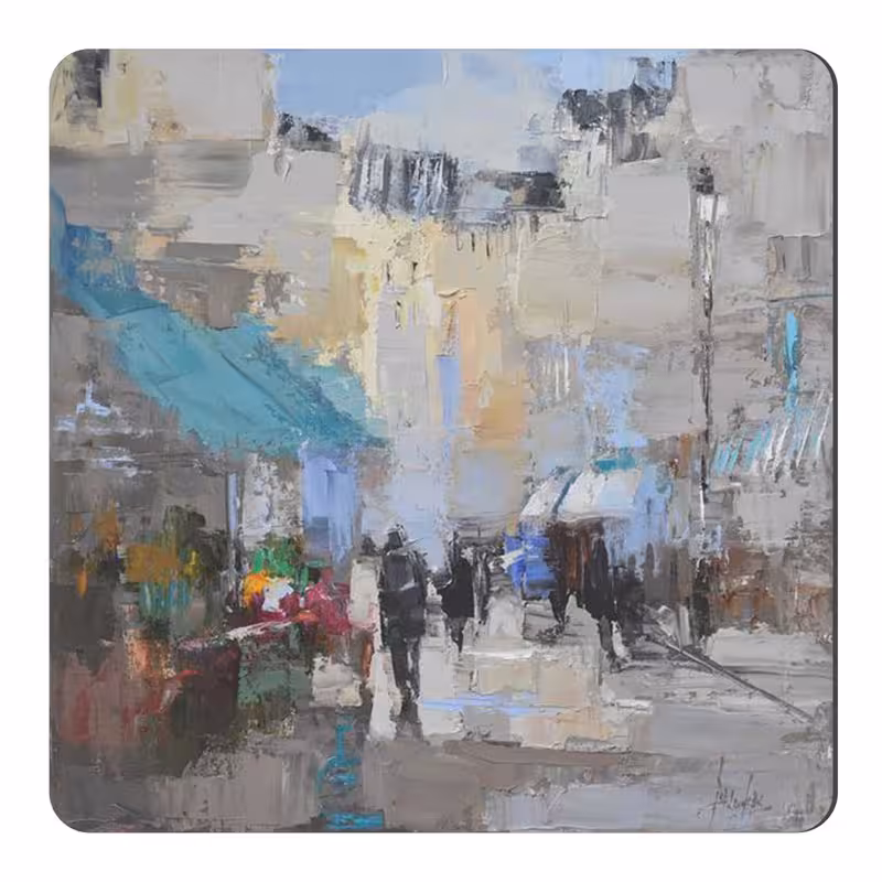مگنت طرح نقاشی منظره شهری کد wmg1258