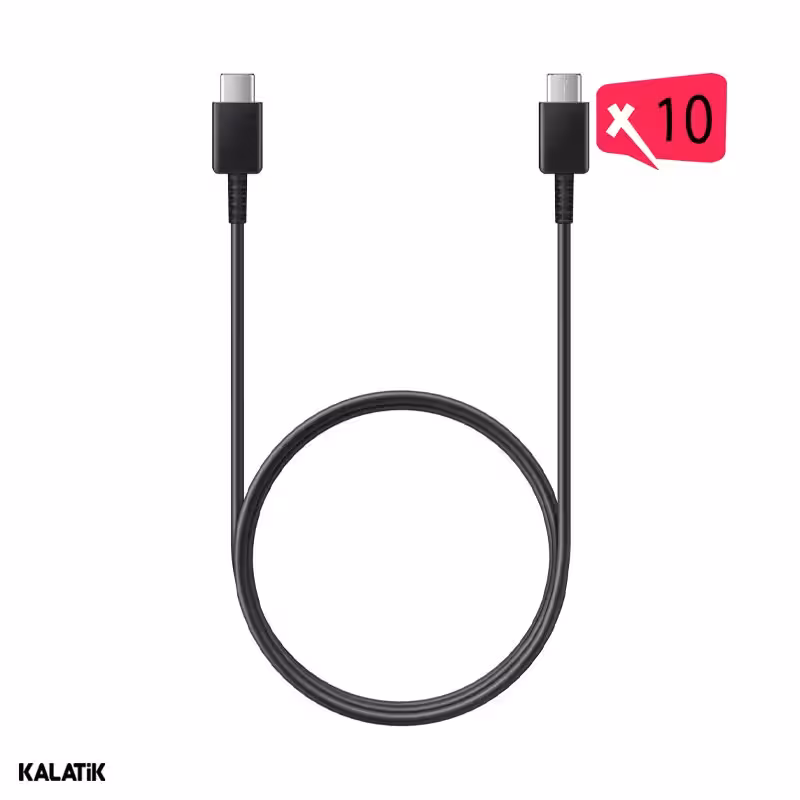 کابل تبدیل USB-C به USB-C سامسونگ S23 ORG PD مدل EP-DG975 به طول 1 متر-بسته 10 عددی-شارسل