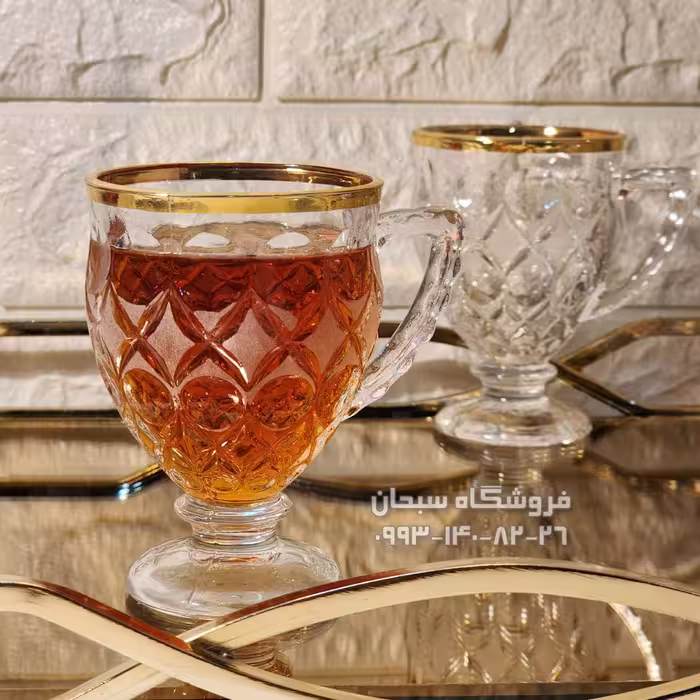 فنجان لب طلا وارداتی مدل آنجلیکا