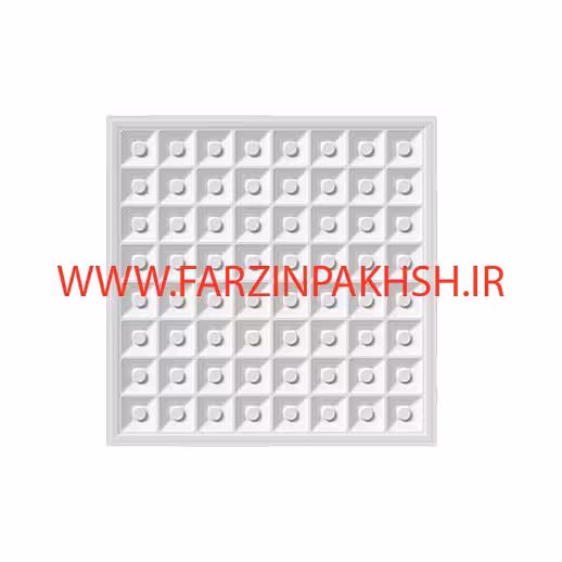 پنل 60×60 توکار 80 وات مربعی پارس شعاع توس مدل ماتریس لایت