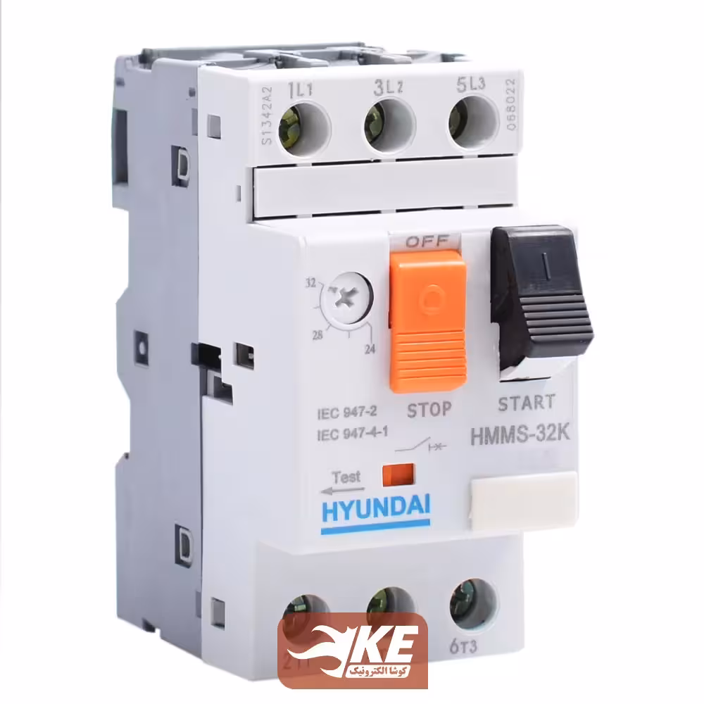 کلید حرارتی 0.16 تا 0.25 آمپر هیوندای سری HMMS-32K