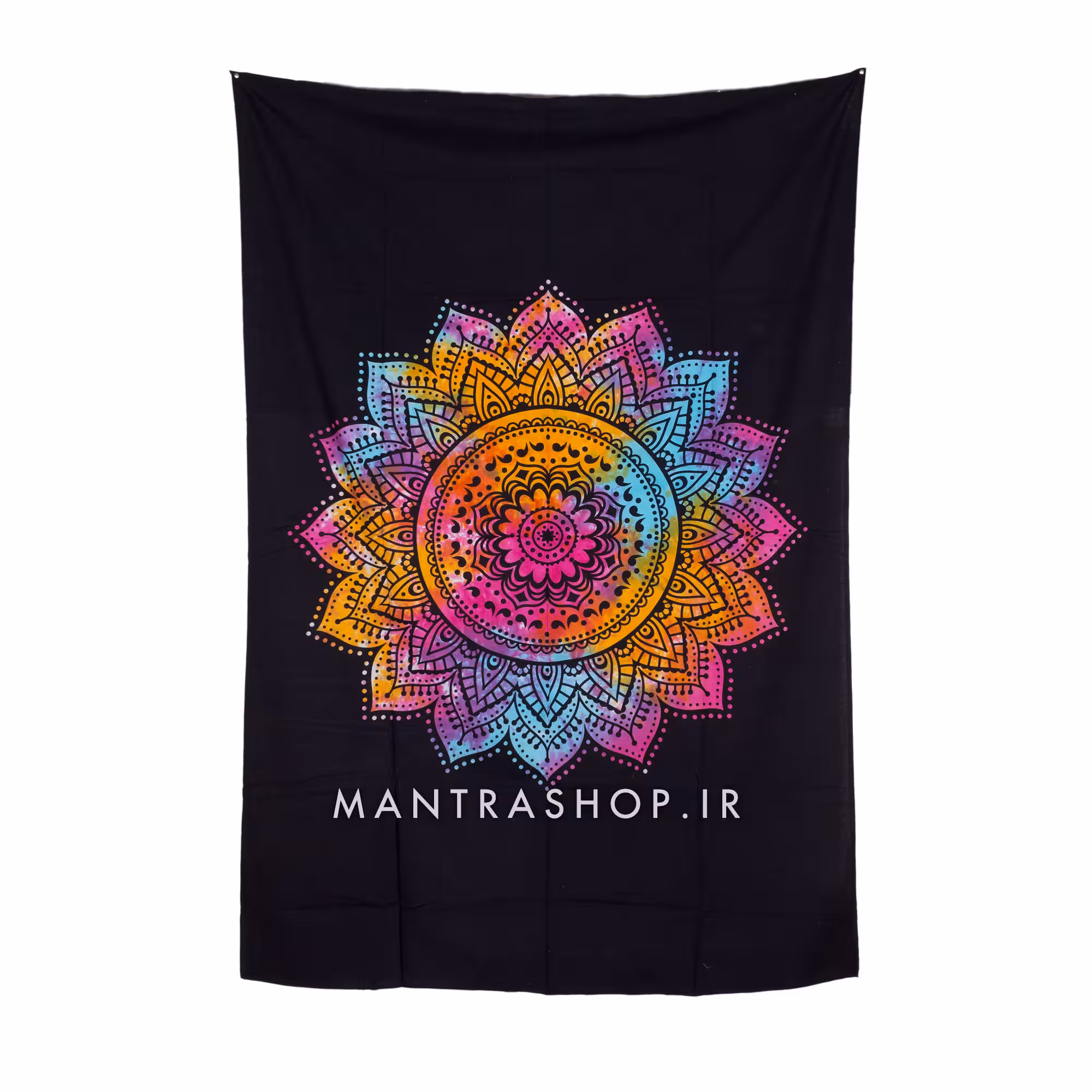 بکدراپ تپستری هندی طرح لوتوس (رو تختی یک نفره) کد 144