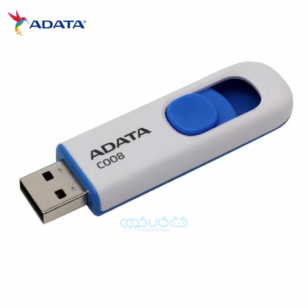 فلش مموری 64 گیگابیت ای دیتا مدل C008 سفید